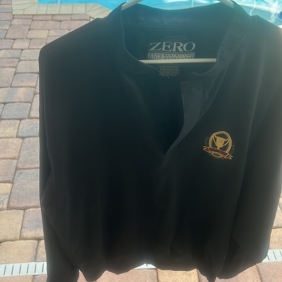 Zero Restriction Windbreaker Performance Pullover Golf Outerwear sz L - Picture 14 of 15